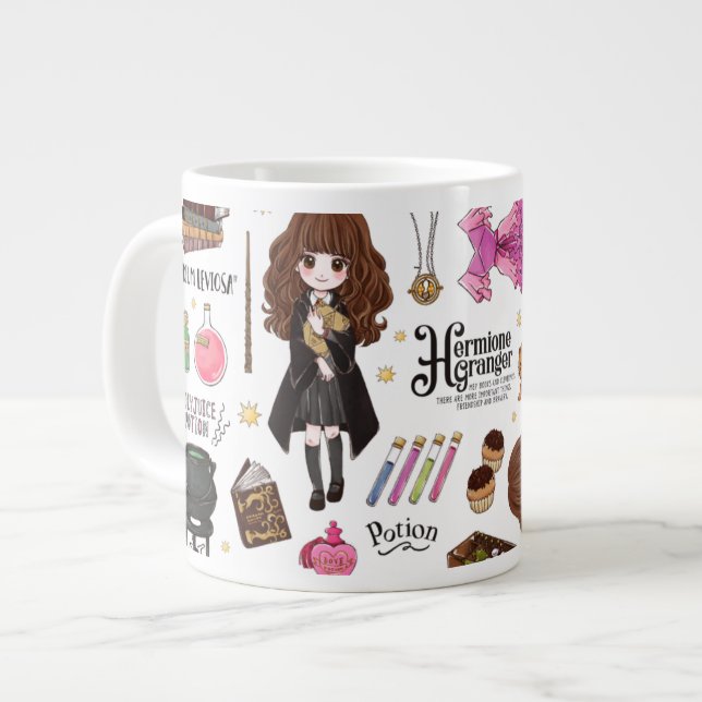 Grande Tasse Aquarelle magique Hermione Granger (Devant gauche)