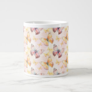 Grande Tasse Aquarelle Papillon Whimsy
