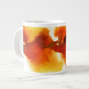 Grande Tasse Aquarelles florales Abstraites 2