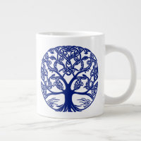 Arbre à noeuds celtiques dans Indigo Blue