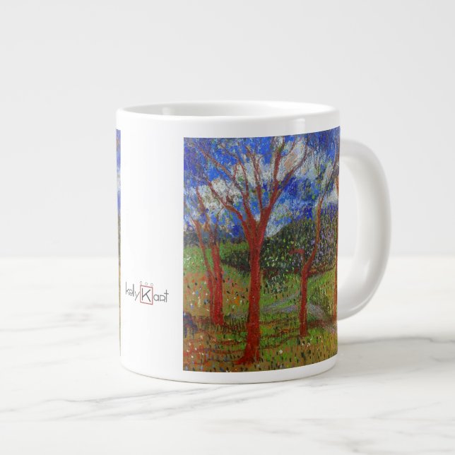 Grande Tasse Arbre coloré (Devant droit)