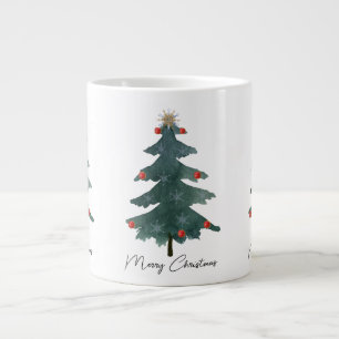 Grande Tasse Arbre de Noël vert Ornements Joyeux Noël