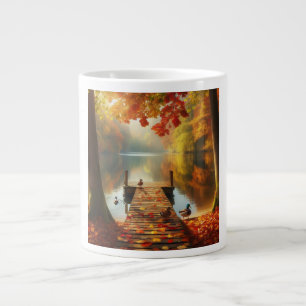 Grande Tasse Arbres d'automne & lac avec canards