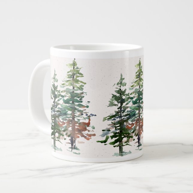 Grande Tasse Arbres forestiers à feuillage persistant (Devant gauche)