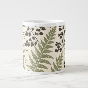 Grande Tasse Archive de fougères pressées Botaniques vintage