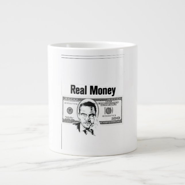 Grande Tasse Argent réel (Devant)
