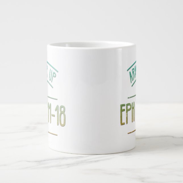 Grande Tasse Armure vers le haut (Devant)
