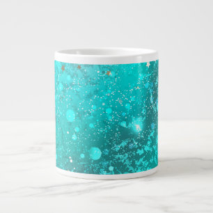 Grande Tasse Arrière - plan à huile Turquoise de la menthe