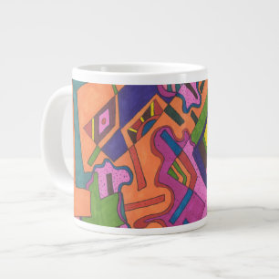 Grande Tasse Art Abstrait "géométrique"