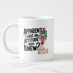 Grande Tasse art de mot d'attitude drôle