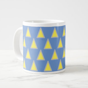 Grande Tasse Art de motif géométrique rectangulaire psychédéliq