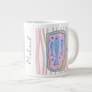 Grande Tasse Art de sardine mignonne
