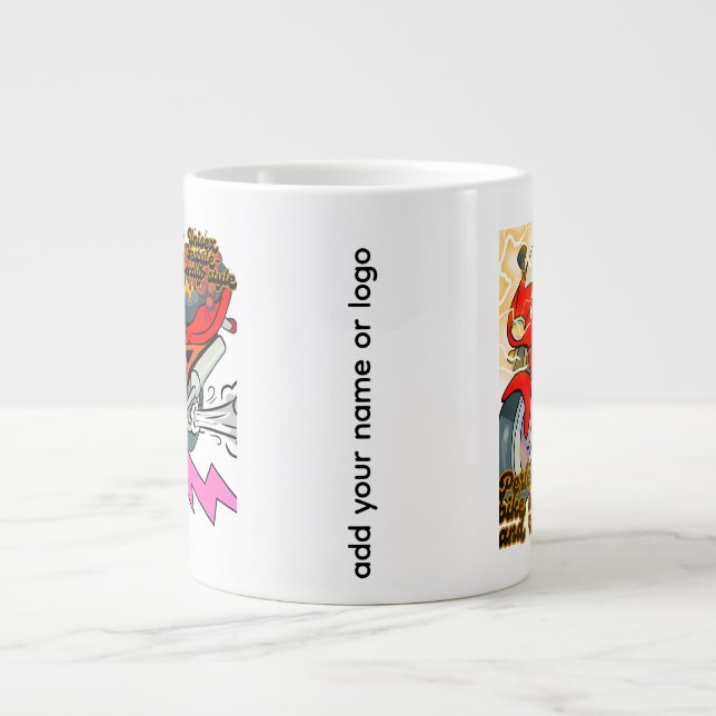 Grande Tasse Art de vélo de course Vitesse (Devant)