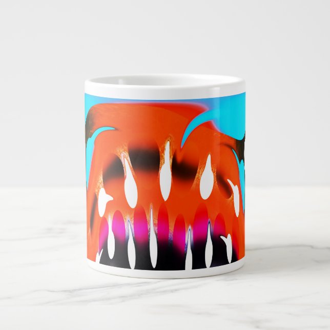 Grande Tasse Art décoratif orange (Devant)