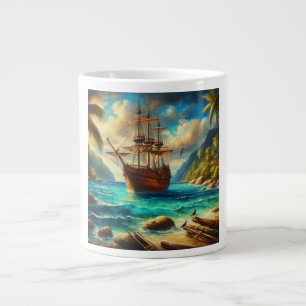 Grande Tasse Art des navires de plage des Caraïbes/tropicale