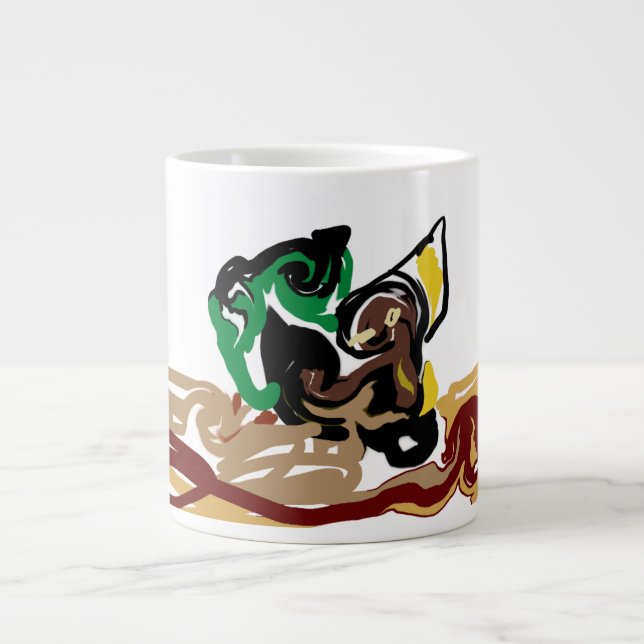 Grande Tasse art du renard fennec (Devant)