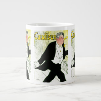Grande Tasse Art Nouveau vintage, Caudieux par Toulouse Lautrec