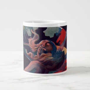 Grande Tasse Art Nouveau vintage, Loie Fuller au Folies Bergere
