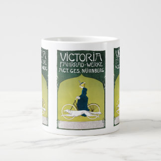 Grande Tasse Art Nouveau vintage, Victoria Fahrrad Werke, Rehm