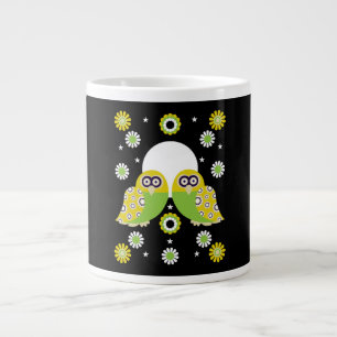 Grande Tasse Art populaire de Chouette scandinave