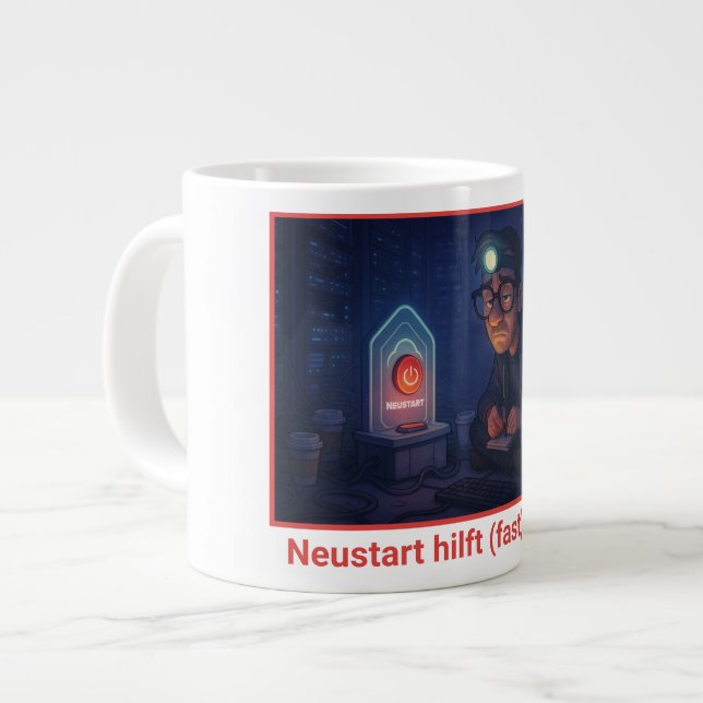Grande Tasse As-tu déjà redémarré ? (Devant gauche)