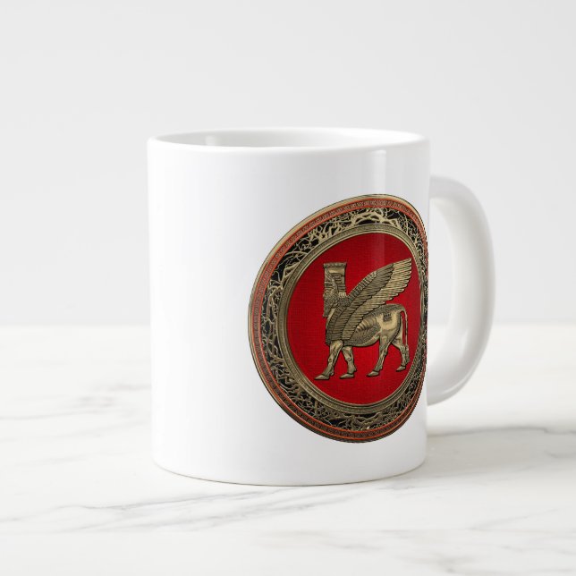 Grande Tasse Assyrian Winged Bull (Devant droit)