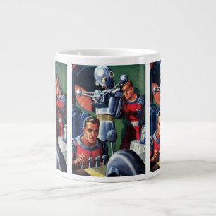 Grande Tasse Astronautes de la science-fiction vintage réparant