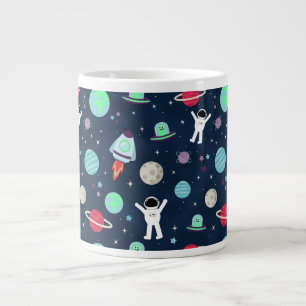 Grande Tasse Astronautes Planètes Fusées et Aliens