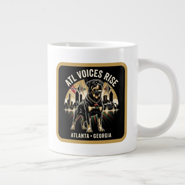 Grande Tasse Atlanta Georgia Rottweiler Cultural Pride Art (Droite)