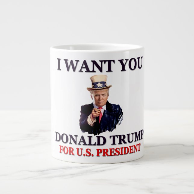 Grande Tasse Atout d'Oncle Sam pour le président (Devant)