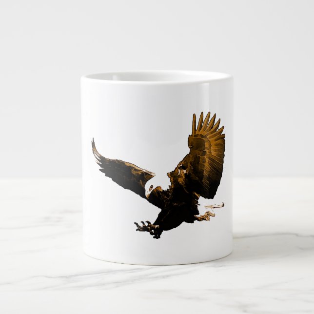 Grande Tasse Atterrissage d'aigle (Devant)
