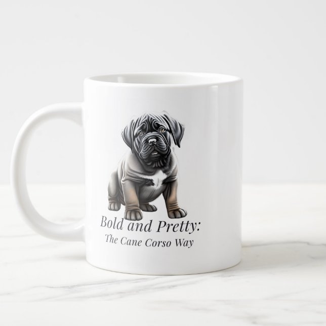 Grande Tasse Audacieux et joli : la Cane Corso (Gauche)