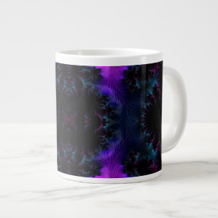 Grande Tasse Aurora Borealis à minuit Fractal Abstrait