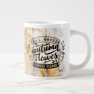 Grande Tasse Automne Breeze Automne Feuilles Café S'Il Vous Pla