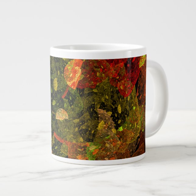 Grande Tasse Autumn colorful decorative design (Devant droit)