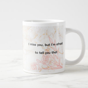 Grande Tasse Avec un message sincère vous me manquez Romantique
