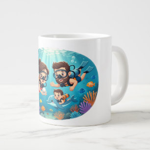 Grande Tasse Aventure de plongée en scaphandre en famille
