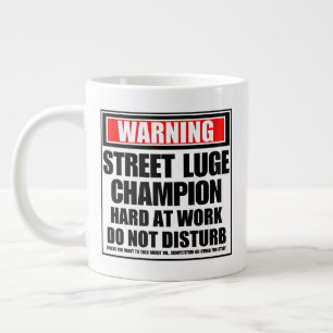 Grande Tasse Avertissement Champion de la rue Luge dur au trava