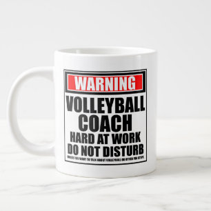 Grande Tasse Avertissement Entraîneur De Volley-Ball dur au tra