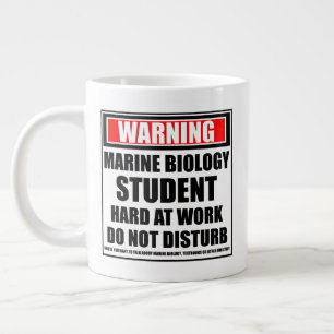 Grande Tasse Avertissement Étudiant En Biologie Marine Dur Au T