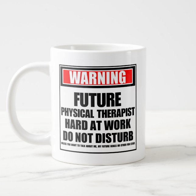 Grande Tasse Avertissement Future Physique Thérapeutique Dur Au (Gauche)