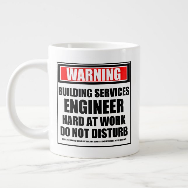 Grande Tasse Avertissement Ingénieur des services de constructi (Gauche)