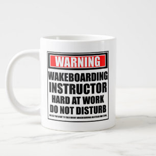 Grande Tasse Avertissement Instructeur de Wakeboard dur au trav