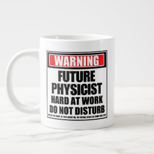 Grande Tasse Avertissement Le Physicien De L'Avenir Dure Au Tra