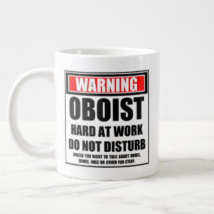 Grande Tasse Avertissement Oboist Dur Au Travail Ne Dérangez Pa