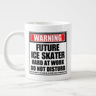 Grande Tasse Avertissement Patinage Sur Glace Futur Au Travail