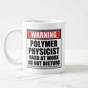 Grande Tasse Avertissement Physique Polymer Dur Au Travail