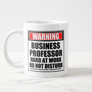 Grande Tasse Avertissement Professeur D'Affaires Dur Au Travail
