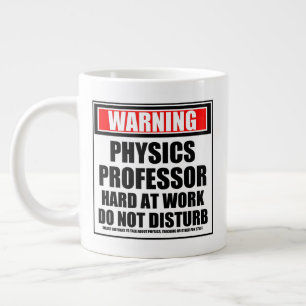 Grande Tasse Avertissement Professeur de physique dur au travai