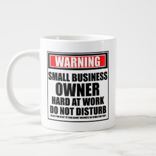 Grande Tasse Avertissement Propriétaire De Petites Entreprises